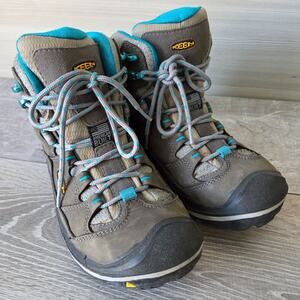 Keen Durand Boots Womens Waterproof Hiking Mid Brown Leather Size 9 Gorpcore